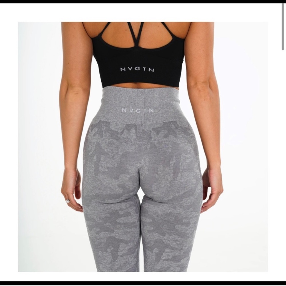 nvgtn grey camo leggings